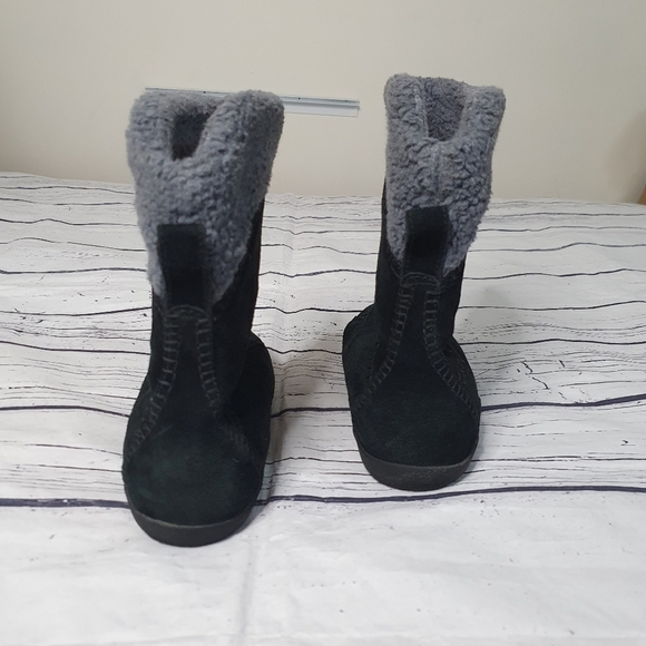 Timberland Earthkeeps Upper Leather Suede Waterproof Black Winter Boot Size 7.5W - Picture 2 of 11